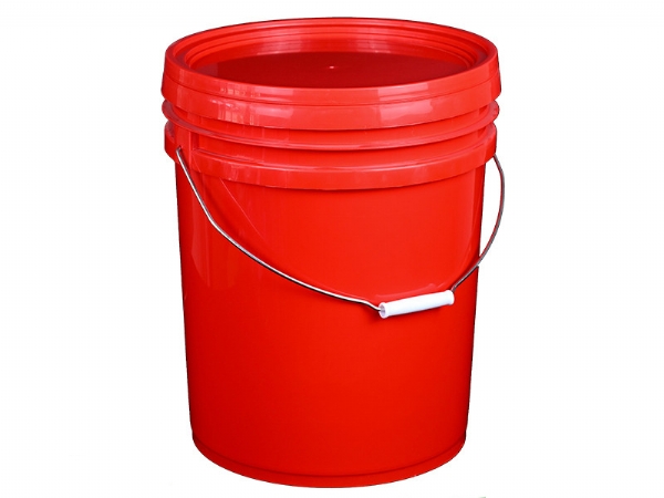 25L纯红桶