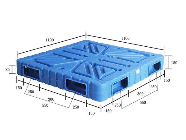 1111双面四向进叉吹塑托盘